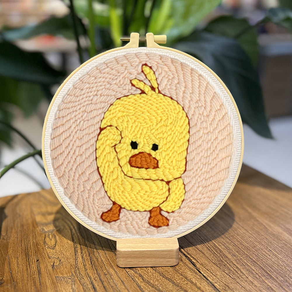 Funny Duck Punch Needle Embroidery Kits