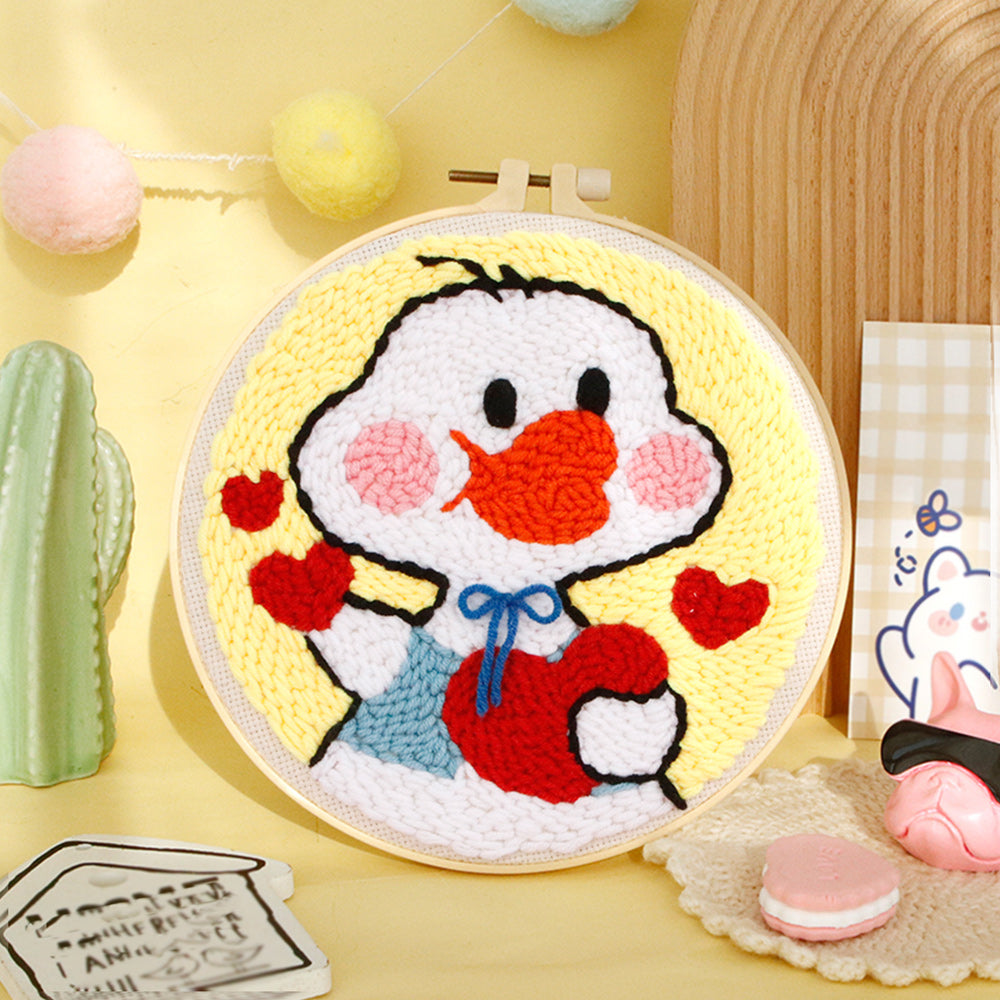 Love Goose Punch Needle Embroidery Kits