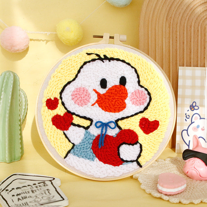 Love Goose Punch Needle Embroidery Kits