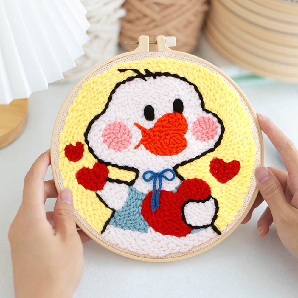 Love Goose Punch Needle Embroidery Kits