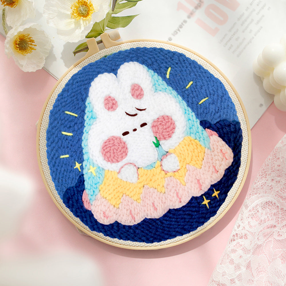 Bunny Fairy Punch Needle Embroidery Kits