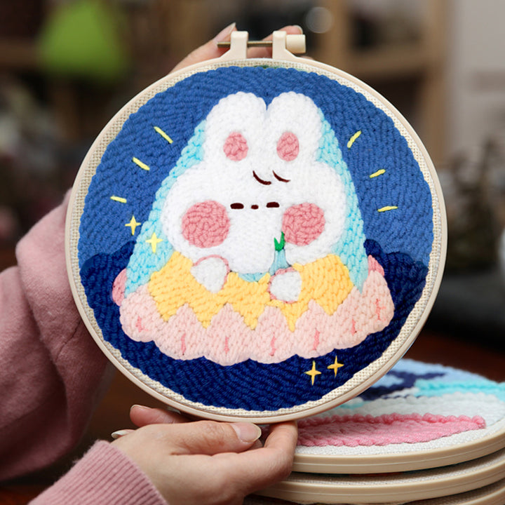 Bunny Fairy Punch Needle Embroidery Kits