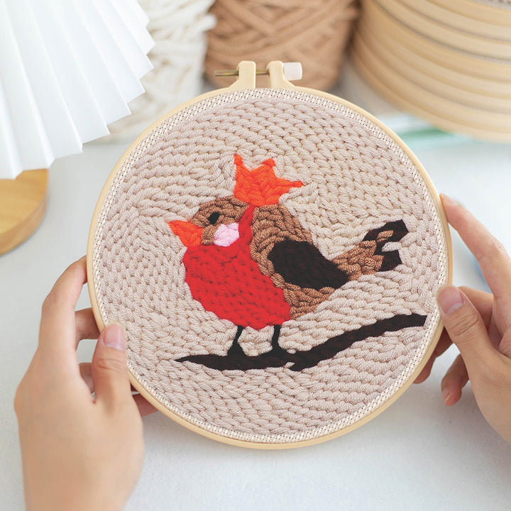 Birdie Punch Needle Embroidery Kits