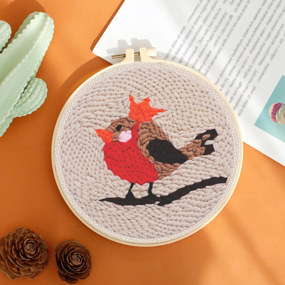 Birdie Punch Needle Embroidery Kits