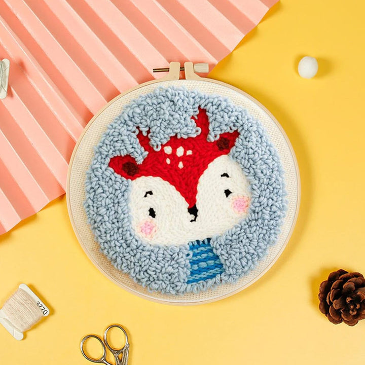 Christmas Deer Punch Needle Embroidery Kits