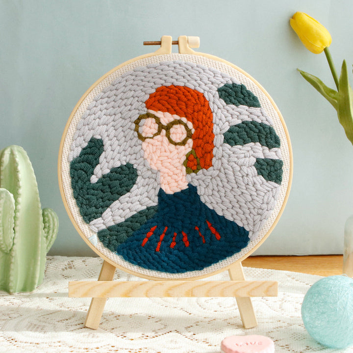 Art Girl Punch Needle Embroidery Kits