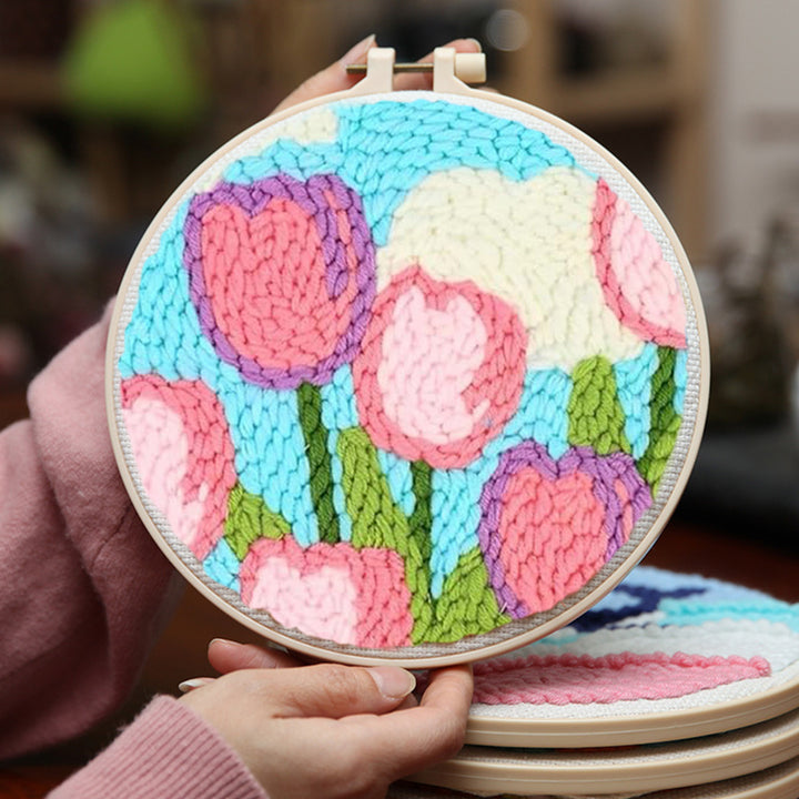 Tulip Punch Needle Embroidery Kits