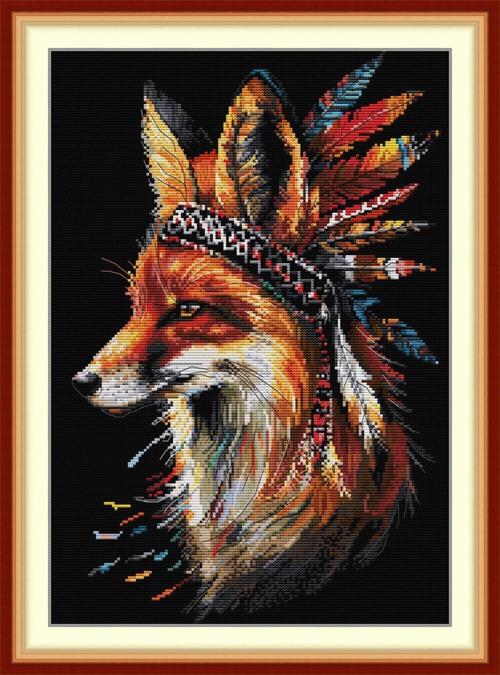 Indian Fox Cross Stitch Kits