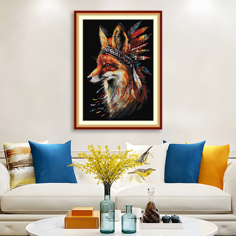 Indian Fox Cross Stitch Kits