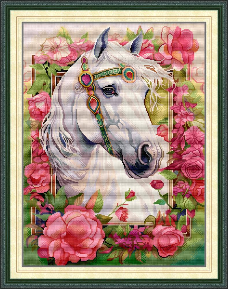 The Holy White Horse Cross Stitch Kits