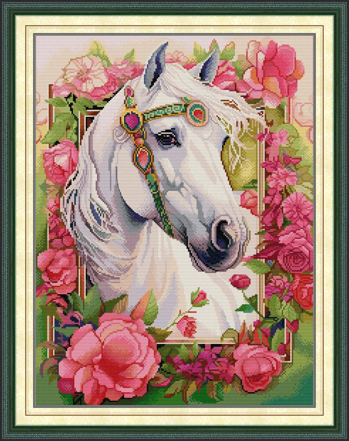 The Holy White Horse Cross Stitch Kits
