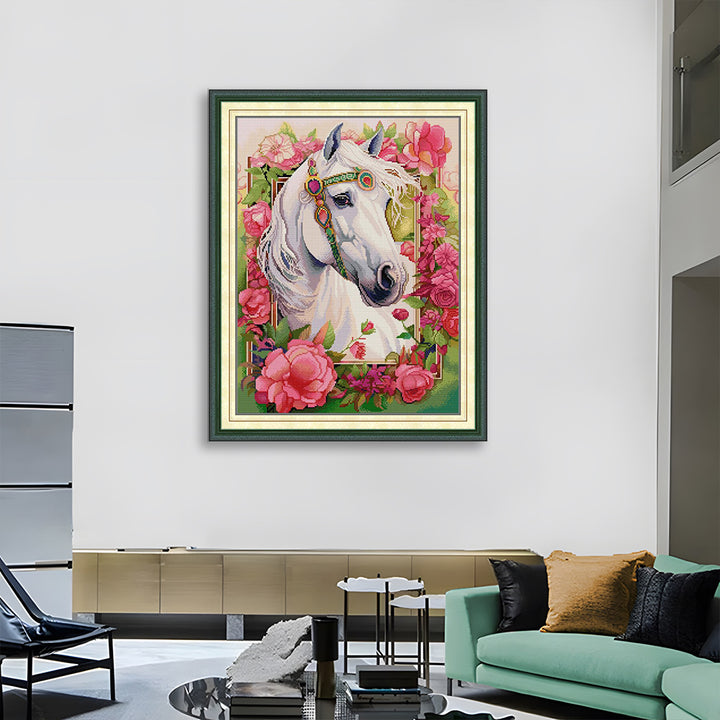The Holy White Horse Cross Stitch Kits
