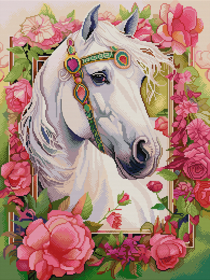 The Holy White Horse Cross Stitch Kits