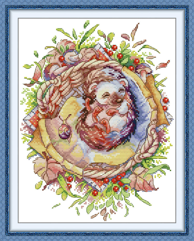 Baby Hedgehog Cross Stitch Kits