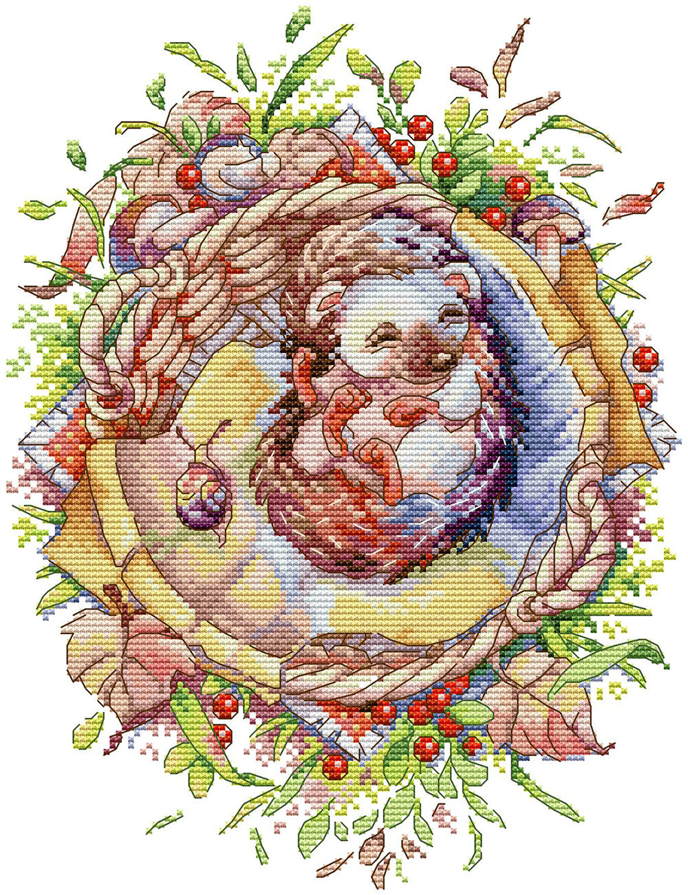 Baby Hedgehog Cross Stitch Kits