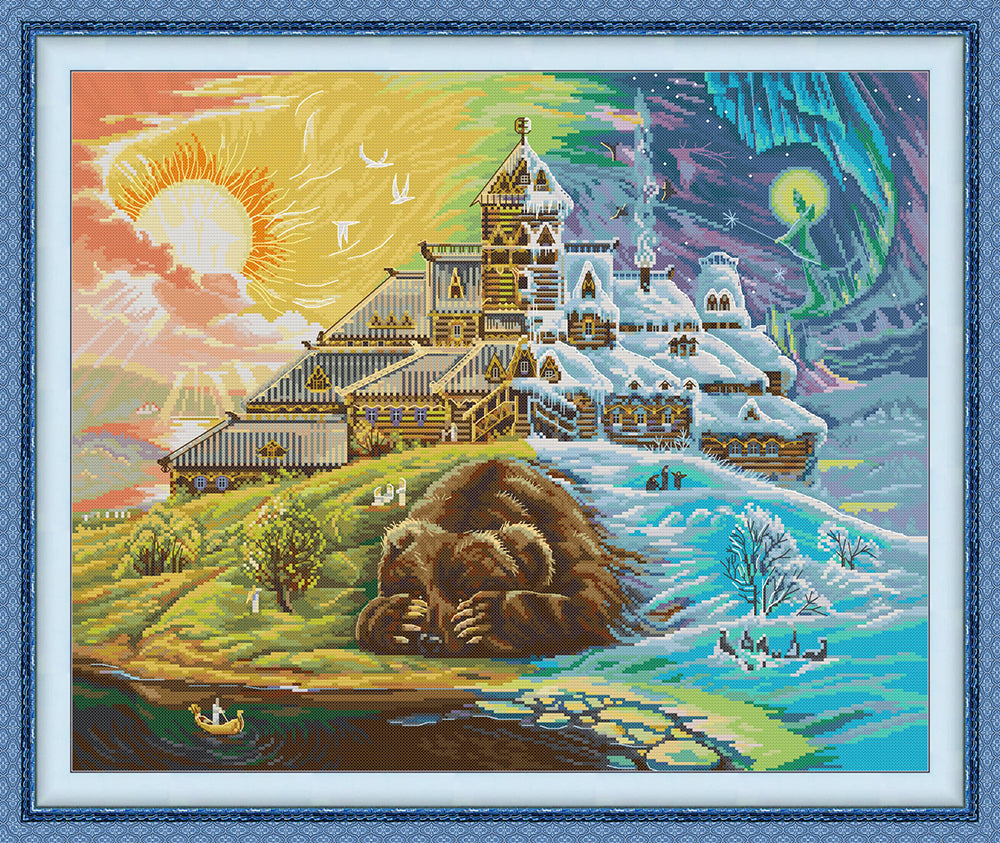 Bears in the Magical World Cross Stitch Kits