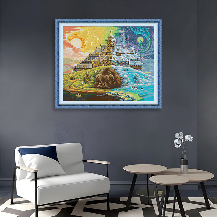 Bears in the Magical World Cross Stitch Kits