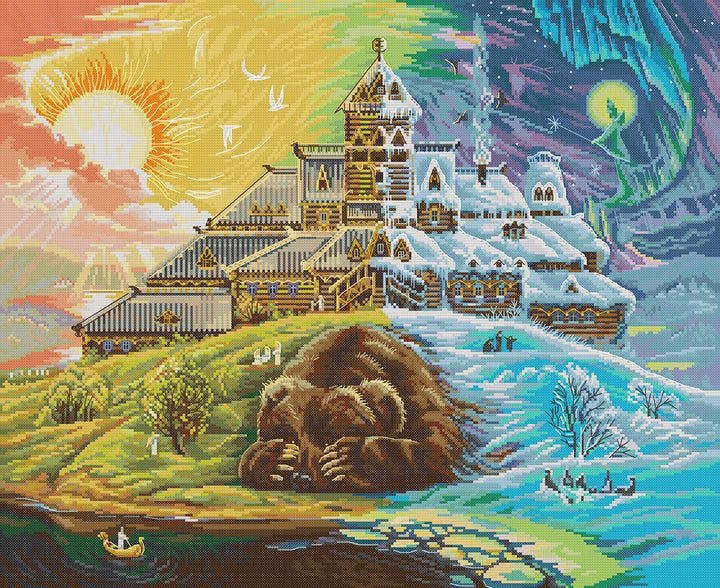 Bears in the Magical World Cross Stitch Kits