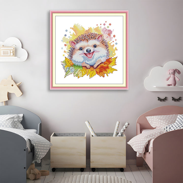 Happy Little Hedgehog Cross Stitch Kits