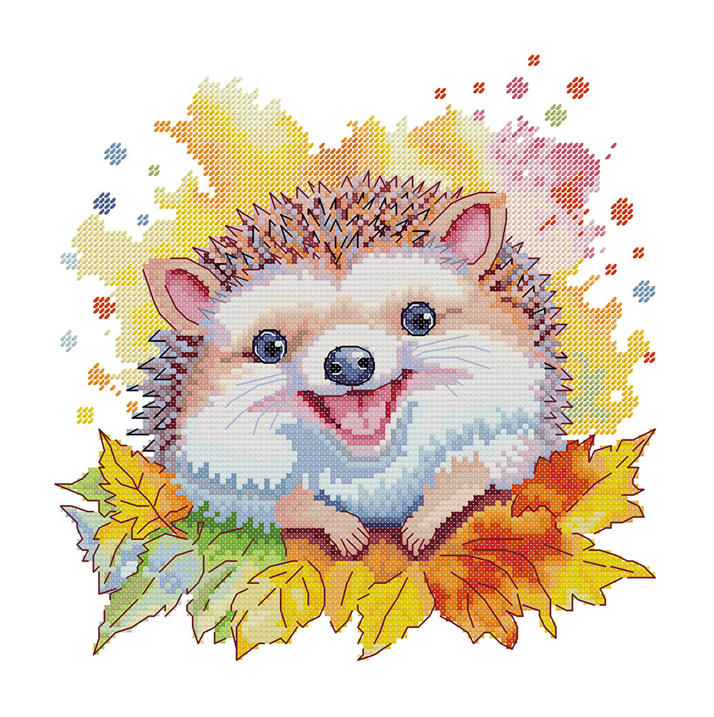 Happy Little Hedgehog Cross Stitch Kits