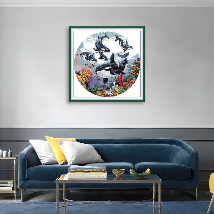 Killer Whale Cross Stitch Kits