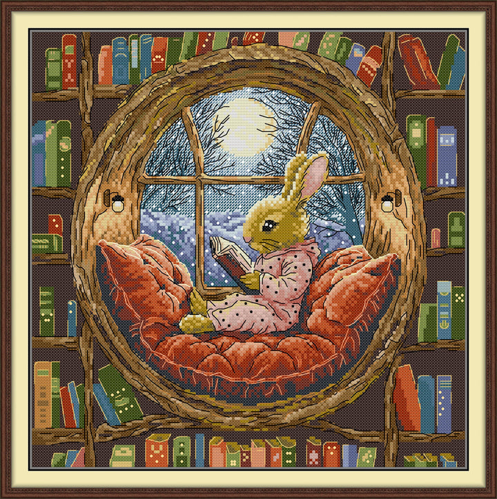 The Little Rabbit in the Library Cross Stitch Kits