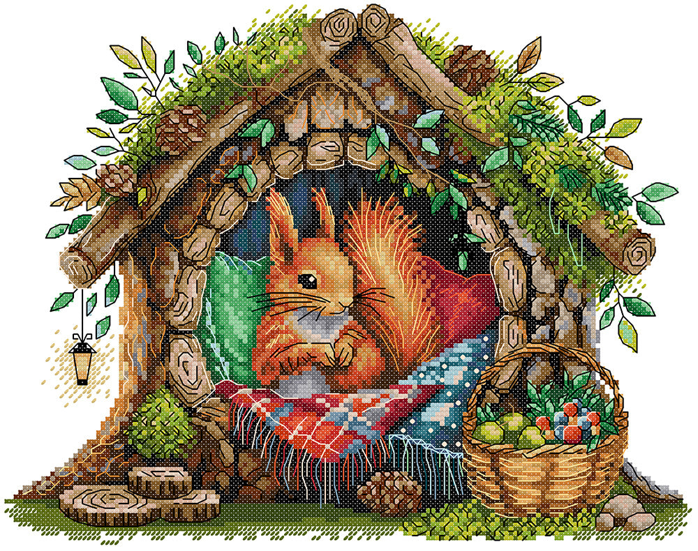 The Squirrel's Home Cross Stitch Kits