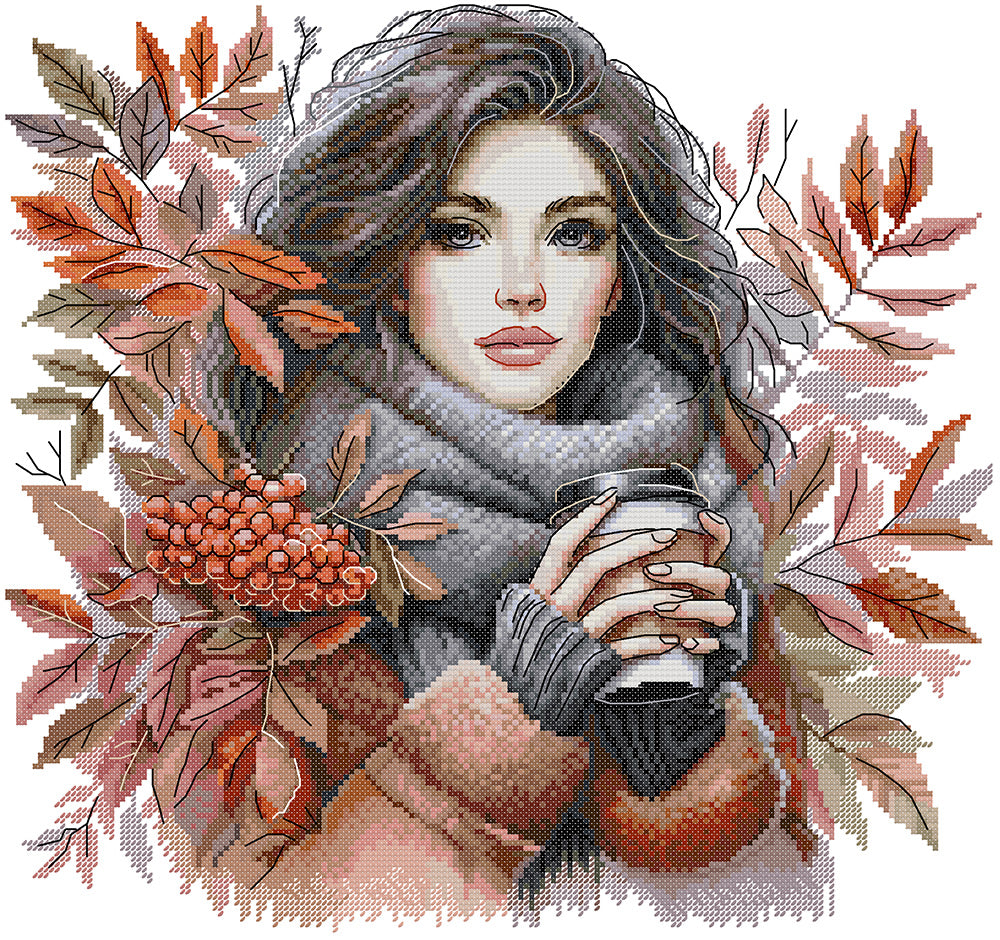 Coffee Winter Cross Stitch Kits