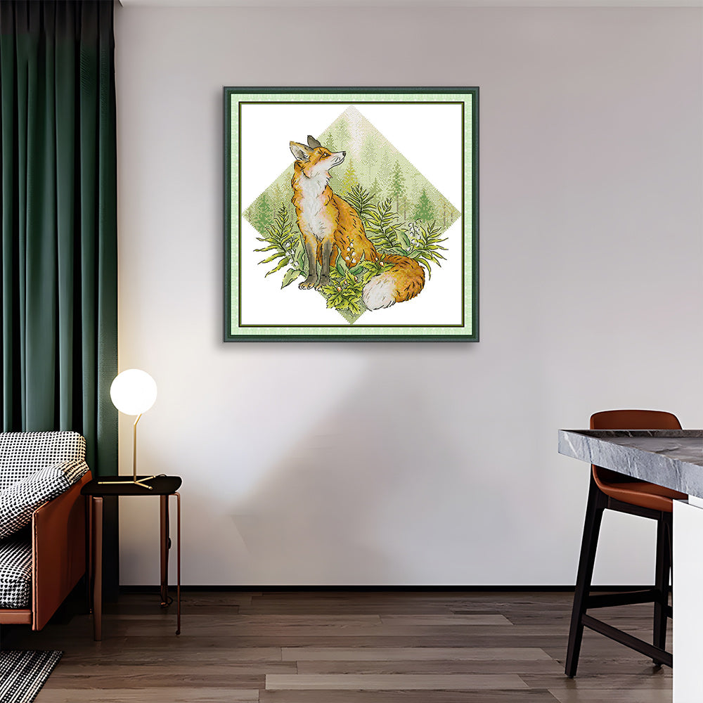 Fox in The Jungle Cross Stitch Kits