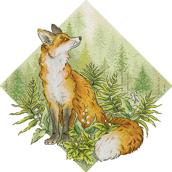 Fox in The Jungle Cross Stitch Kits