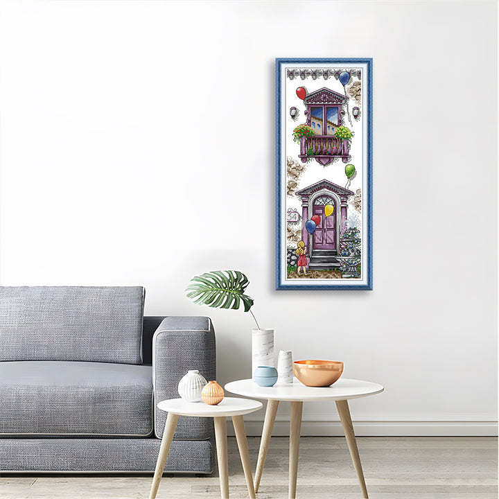 Children's Day Balcony Cross Stitch Kits
