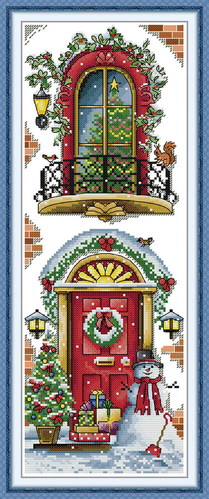 Christmas Balcony Cross Stitch Kits