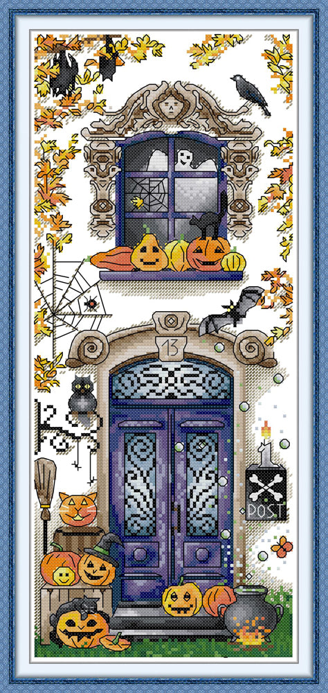 Halloween Balcony Cross Stitch Kits
