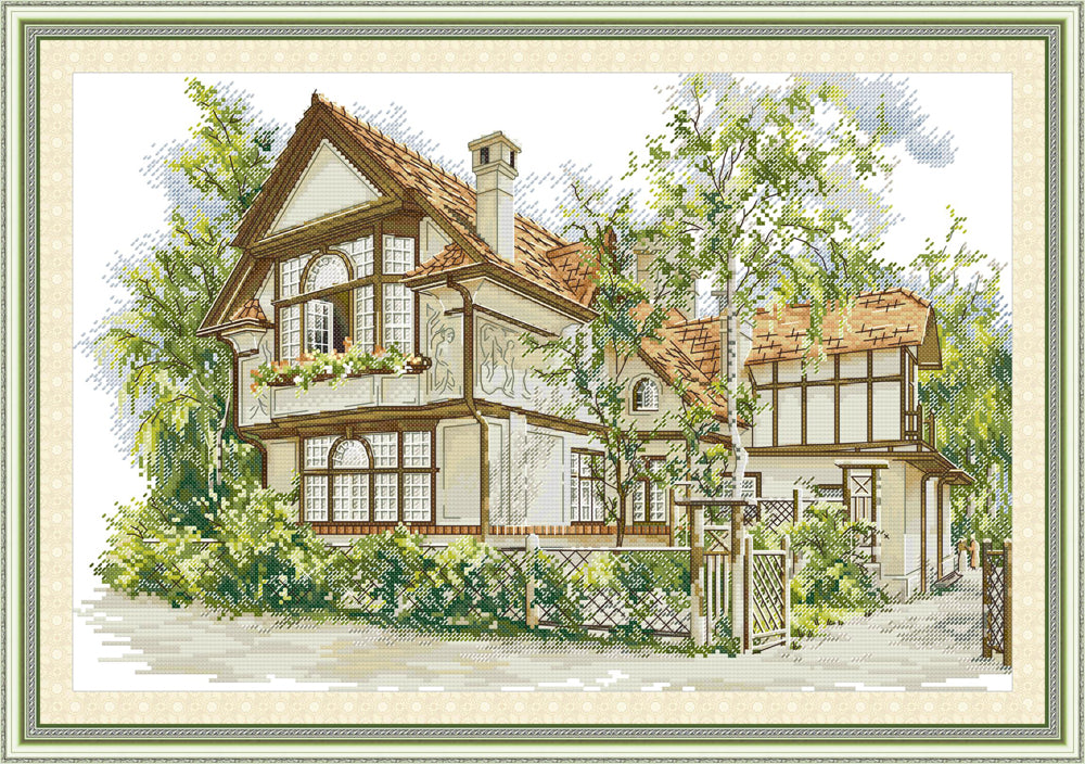 Country House in Spring Cross Stitch Kits