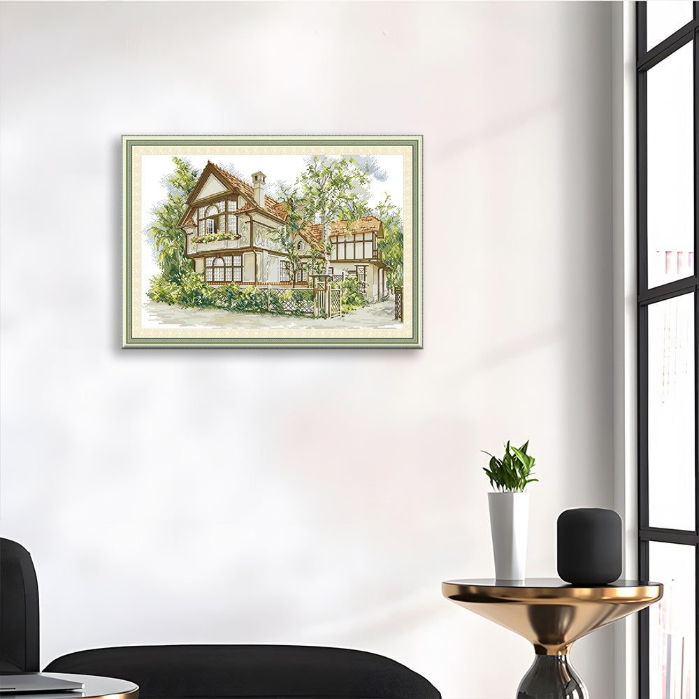 Country House in Spring Cross Stitch Kits