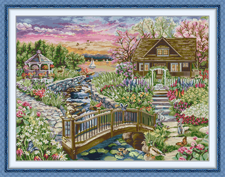 Spring Lake House Cross Stitch Kits