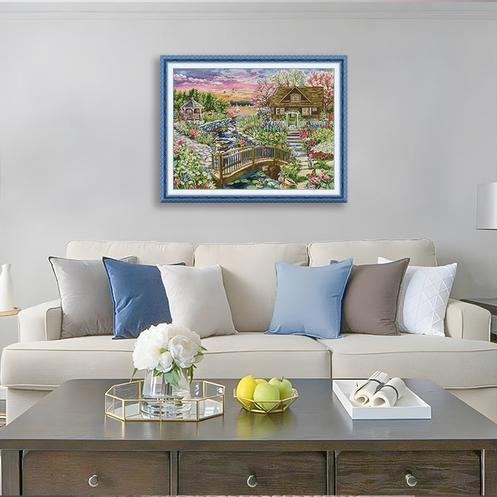 Spring Lake House Cross Stitch Kits