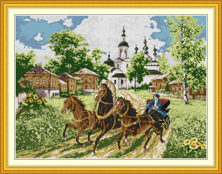 Galloping Horse Cross Stitch Kits