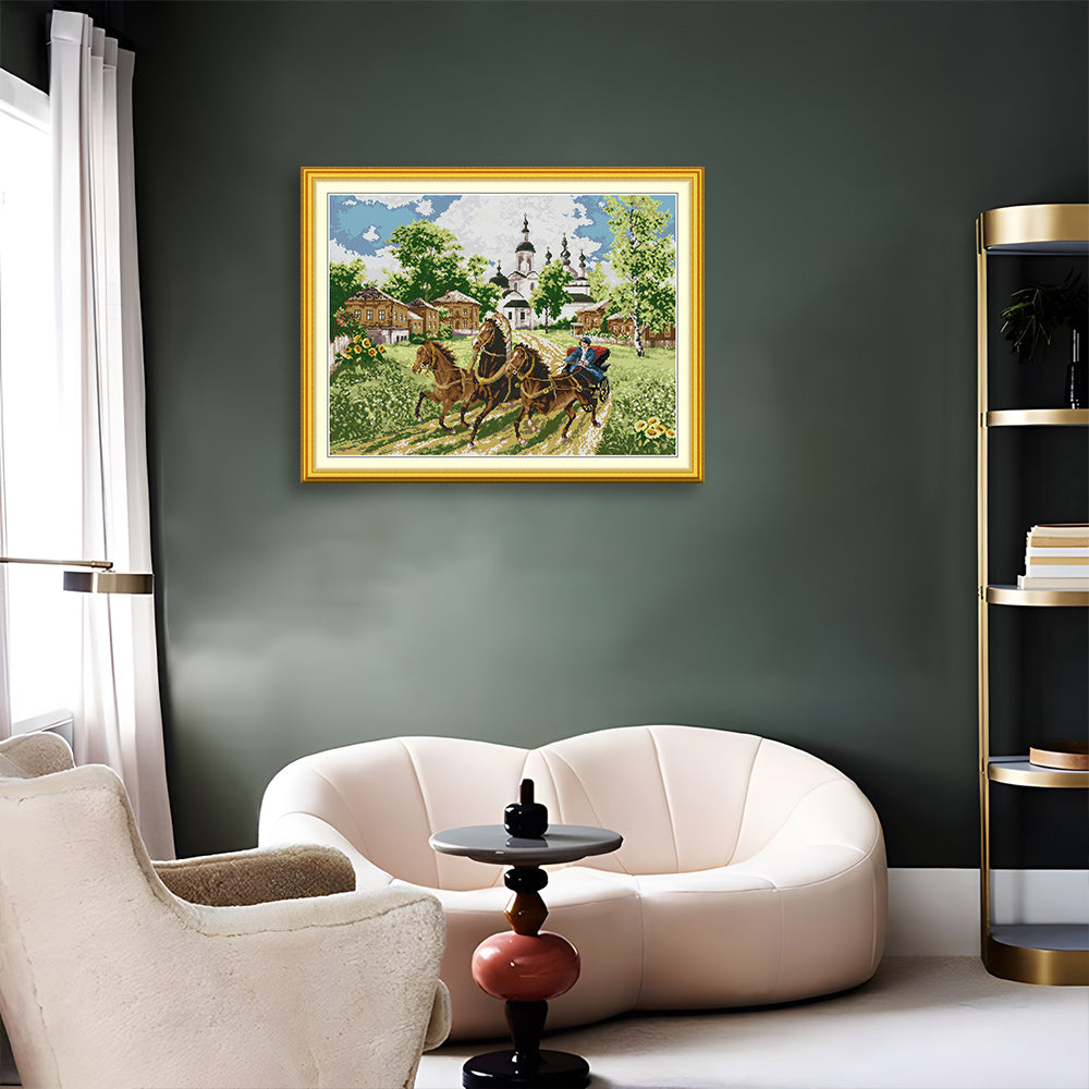 Galloping Horse Cross Stitch Kits