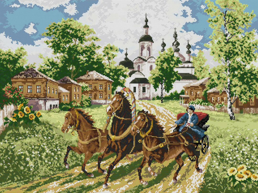 Galloping Horse Cross Stitch Kits