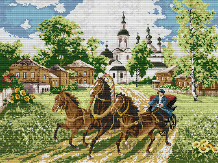 Galloping Horse Cross Stitch Kits