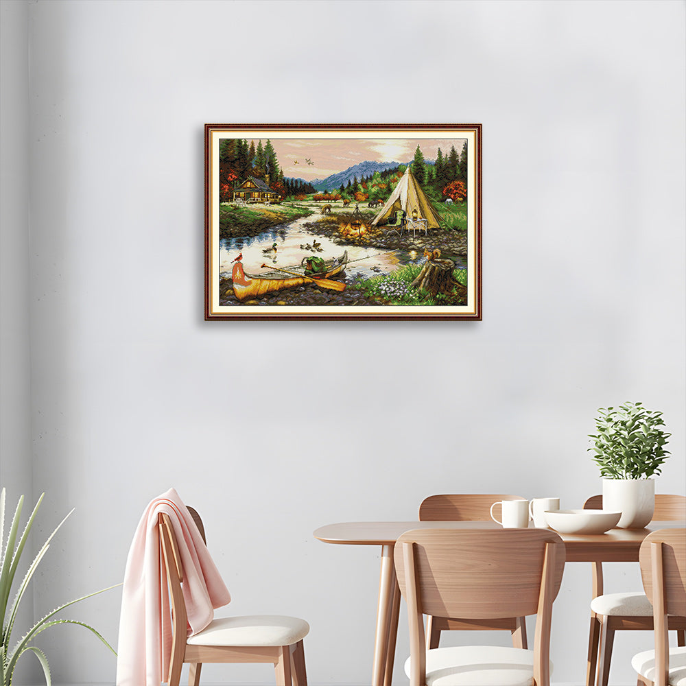 Creekside Camping Cross Stitch Kits