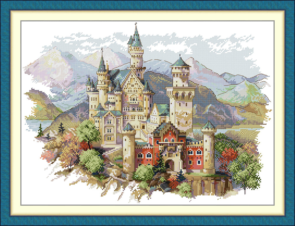 Castle in The Mountains Cross Stitch Kits