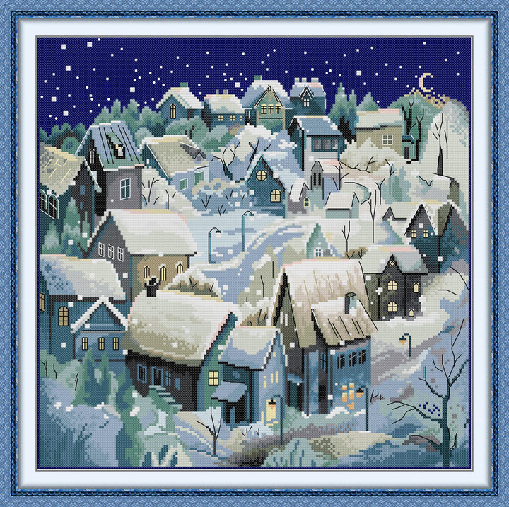 Night in The Snow Country Cross Stitch Kits