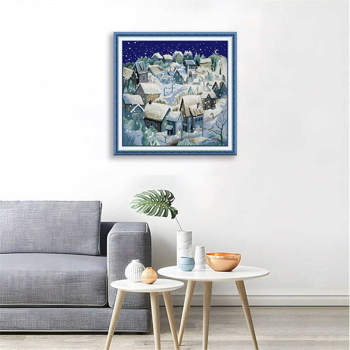 Night in The Snow Country Cross Stitch Kits