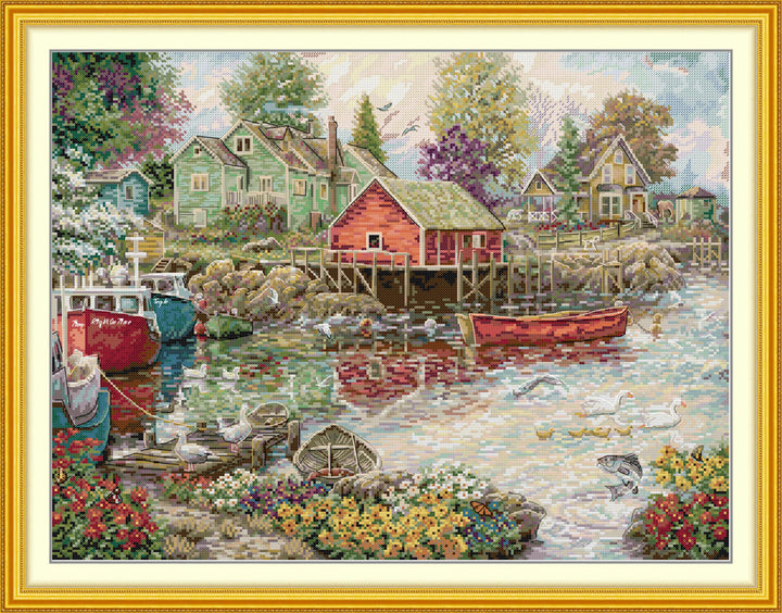 Colorful Bays Cross Stitch Kits