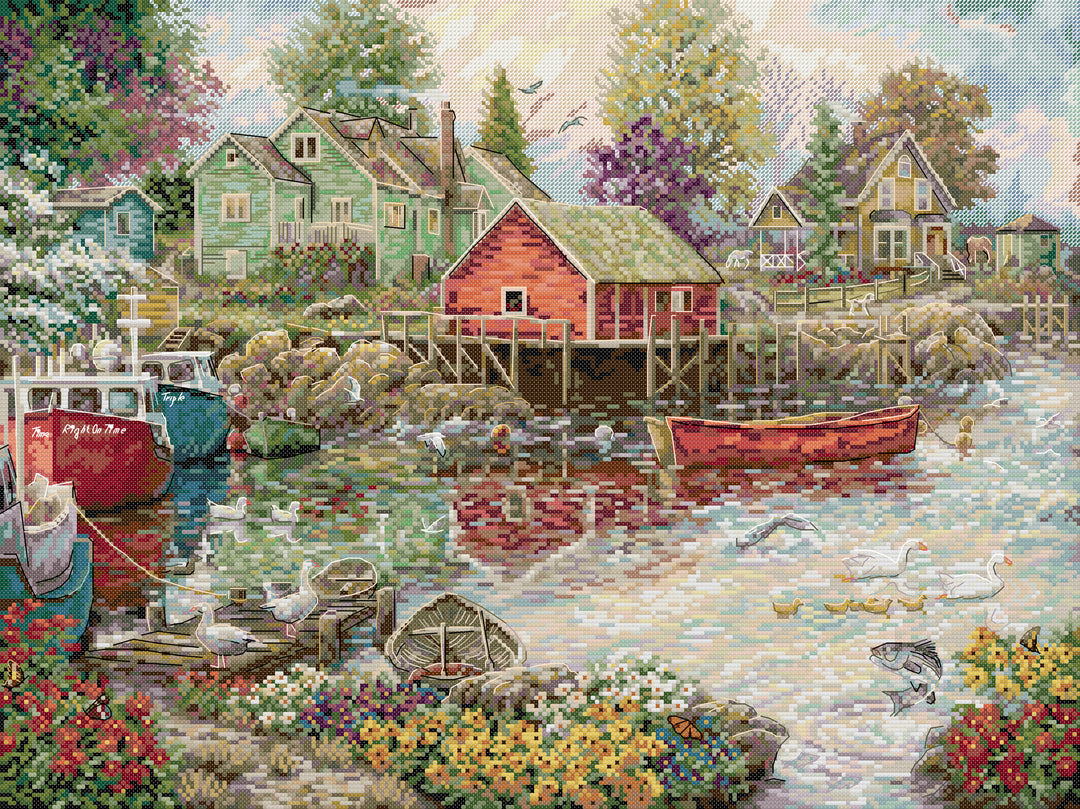 Colorful Bays Cross Stitch Kits