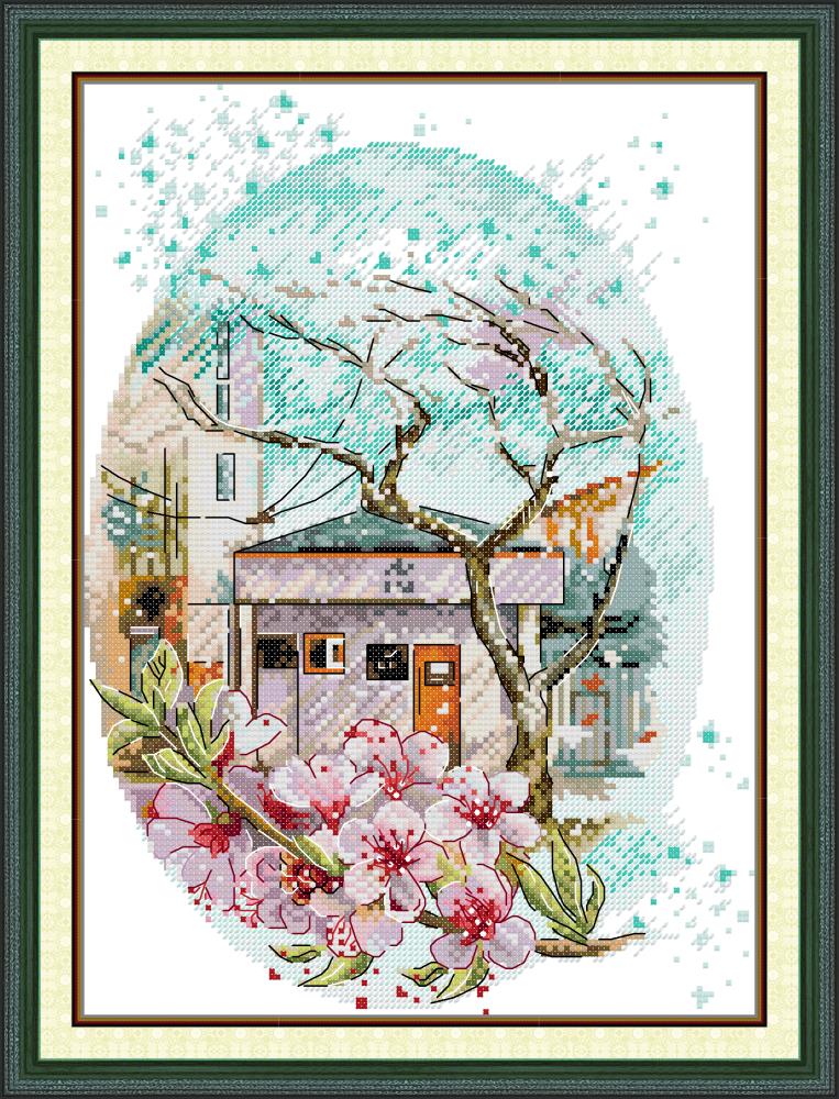 Sakura Street Cross Stitch Kits