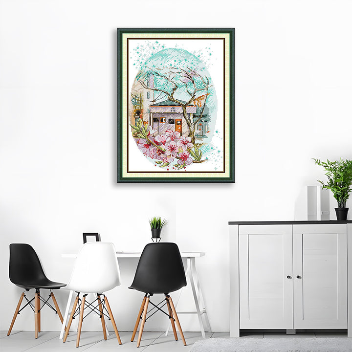 Sakura Street Cross Stitch Kits