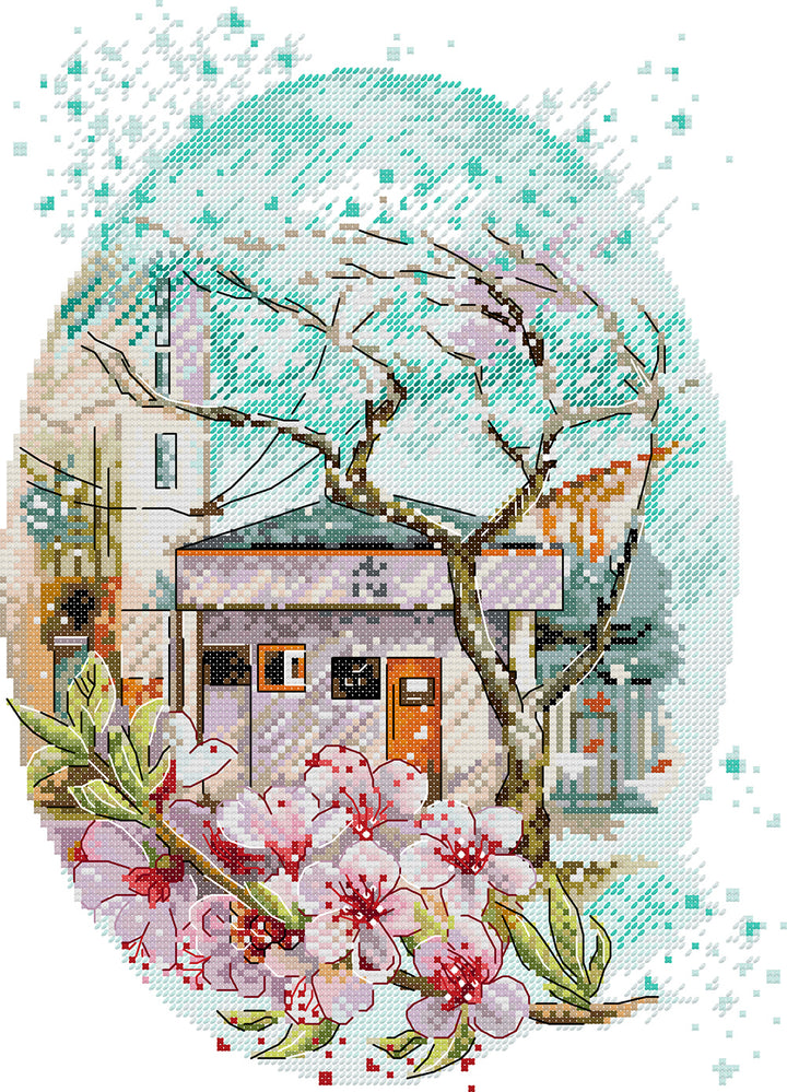 Sakura Street Cross Stitch Kits